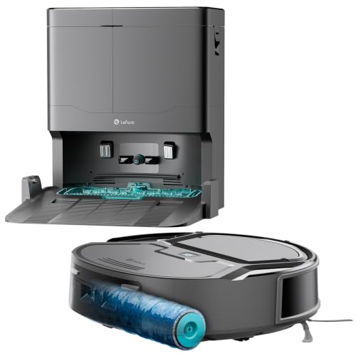 M210 Omni Mini Saugroboter mit Roller Wischfunktion, 20000 Pa, kein Verwickeln, 800ML Staubbehälter, 85 mm ultraflaches Gehäuse, ideal für Fliesenböden und Tierhaare