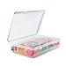 GMS 12 Compartment Travel and Storage Pill Organizer - Durable BPA-Free Spill-Proof Plastic, with Small and Large Compartments Moisture-Proof Silicone Seal Design and Clear Display for Easy Removal