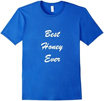 Men's Valentine Gifts for Him &amp; Her: "Best Honey Ever" sweet T-Shi Small Royal Blue