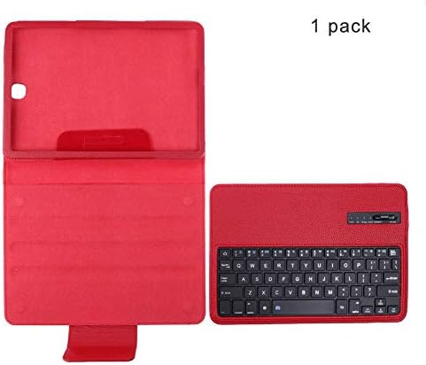 CAPTIANKN Tablet Bluetooth Holster Keyboard for Samsung Galaxy TAB S2/Tab A T810/T550 9.7 Inch,red