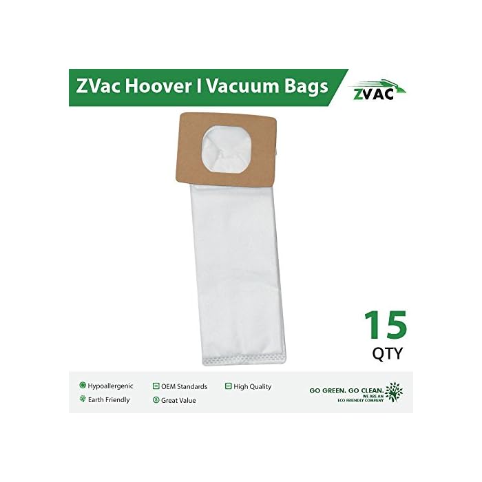 Buy ZVac Replacement Hoover Vacuum Cleaner Bags Compatible with Hoover
