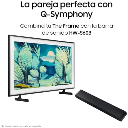 TV 50 Pulgadas The Frame LS03F 4K Smart TV, Galería de Arte con Display Mate, Marcos Intercambiables, 100% Volumen de Color con Quantum Dot y Cable Casi Invisible con One Connect