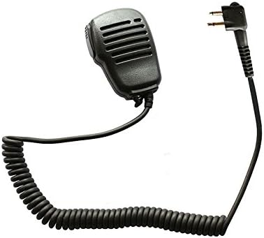 Haito Rainproof 2-Pin Shoulder Remote Speaker Mic Microphone PTT for Motorola Radio PMR446 PR400 Mag One BPR40 A8 EP450 AU1200 etc by Xunbin