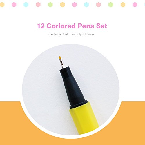 Fineliner Pens Set, 24 Colored Pens, 0.38 mm Fineliner Drawing Pen, Perfect for Writing in Notebook/Bullet Journal/Planner - Thumbnail 2