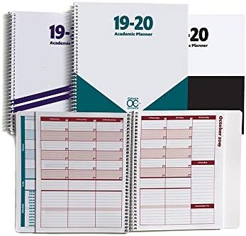 2019-2020 Academic Planner, A Tool for Time Management, Daily, Weekly & Monthly School Agenda for Keeping Students On Track & On Time, (July 2019-June 2020), Size 8.5x8.25, Black