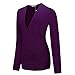Simier Fariry Women's V Neck Long Sleeve Ruched Side Pullover Blouse