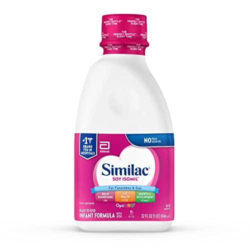Similac Soy Isomil Ready-to-Feed Baby Formula, for