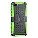 iPhone 5 Case,Armor Heavy Duty Rugged Dual Layer Hybrid Shockproof Case Protective Cover for Apple iPhone 5 5S SE with Built-in Kickstand (Green)