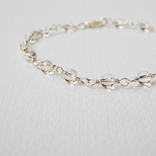 Crystal Quartz Bracelet in Sterling Silver