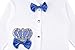 Lilax Baby Boy Jewels Crown Layette 4 Piece Gift Set 0-3 Months Royal Blue