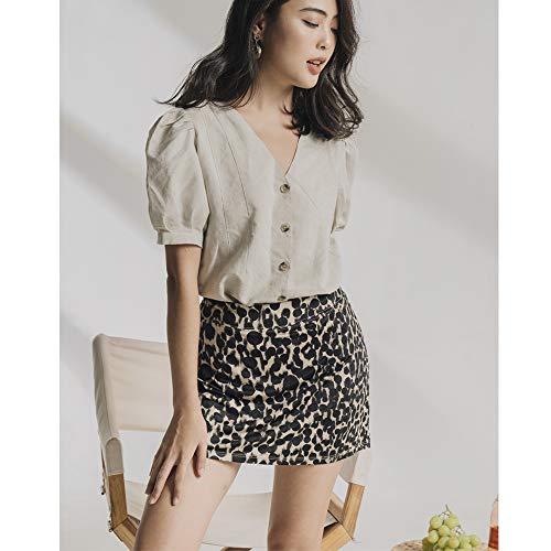 ryandrew Skort (Leopard Print, M)