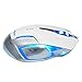 E-3LUE EMS601WHAA-NF Mazer II 2500 DPI Blue LED 2.4GHz Optical Portable Mobile Wireless Gaming Mouse Mice for Notebook, PC, Mac, Laptop, Computer, MacBook, White