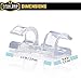 Cable Clips with Strong Self-Adhesive Pads - No Tools Required | Organize Cords and Wires for a Clean, Beautiful Home or Office | Set of 20 | Clear - by Titan Grip