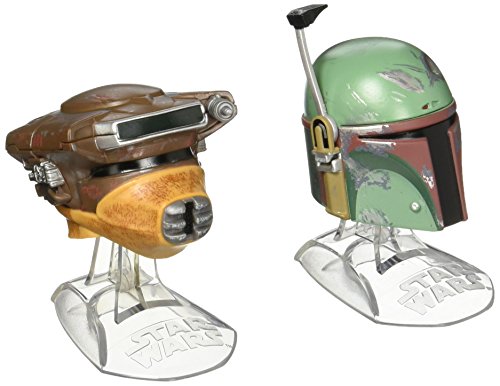 Star Wars Black Series Titanium Series Boba Fett & Princess Leia Organa (Boushh) Helmets