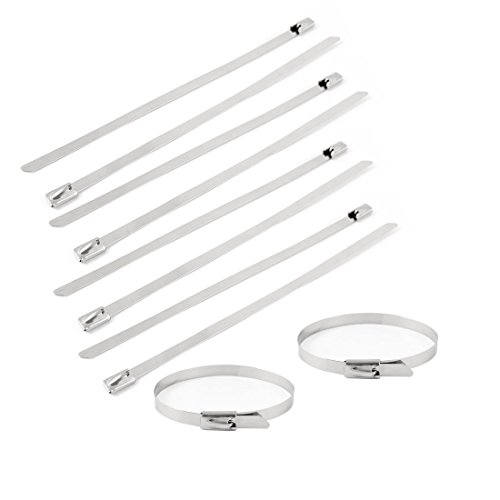 Buy Uxcell Stainless Steel Cable Pipe Tie Hoop Clamp (10 Piece), 4.6mm