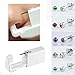 Disposable Sterile Ear Nose Piercing Kit Tool Stud Safety Portable Ear Piercing Kit (Silver White)