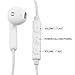 iPhone Earphones, 3.5mm Wired Earphones Stereo Headphones with Remote and Mic for iPhone/Sony/Sumsung etc (1Pack iPhone Earphones White)