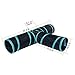 Cat Tunnel Toys Large Longer Collapsible Crinkle Pet Play Tubes Tunnel 3 Way with Fun Ball for Cat, Puppy, Kitty, Kitten, Rabbit