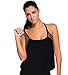 Aleumdr Womens Insert Padded Tankini Top Upper Body Scattering Print