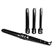 Brilliance New York – Glam Setter 4-in-1 Clipless Curling Iron Set, Includes 4 Interchangeable Barrels; 19”, 25”, 32”, 18-25 Reverso, Featuring Negative Ions & FIR Tech Dual Voltage, Black
