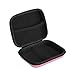 Geekria NOVA Headphones Case for in-Ear Headphones, Replacement Hard Shell Travel Carrying Bag with Cable Storage, Compatible with Sony, JVC, Audio-Technica Headsets (2 Packs/Pink)