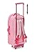 Badger Basket 3-in-1 Trolley Doll Carrier with Rocking Bed and Bedding – Adorable Pink Polka Dot Design for 18-Inch Dolls