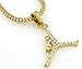 Hip-Hop Bling Iced Gold Tone JORDAN Pendant Necklace with Free 24" chain,