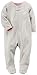 Carters Baby Girls Kitten Zip Up Sleep & Play (6 Months, Grey/Pink)