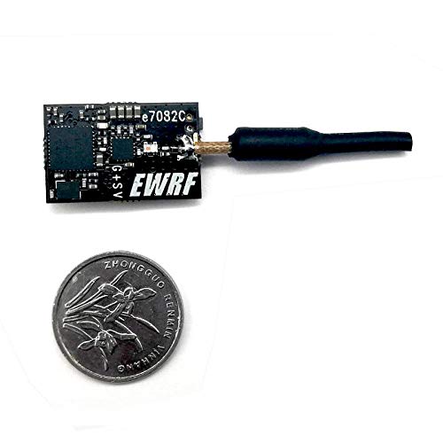 EWRF e7082C 5-24V 5.8G 48CH Pit/25mW/100mW/200mW Adjustable OSD Configurable VTX Micro FPV Video Transmitter Support Tramp Protocol Smart Audio for Micro 2 3 inch FPV Racing Quad Drone Quadcopter