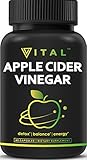 Extra Strength Apple Cider Vinegar Pills – All Natural Weight Loss, Detox, Digestion & Circulation Support – Powerful Cleanser, Premium-Non-GMO Cider Capsules