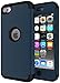 iPod Touch 7 Case,iPod Touch 6 Case,SLMY(TM)High Impact Heavy Duty Shockproof Full-Body Protective Case with Dual Layer Hard PC+ Soft Silicone For Apple iPod Touch 7th/6th/5th Generation Teal/Black
