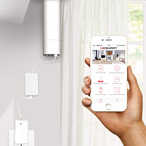 TECHOST WiFi Smart Remote Motor Controller for Automatic Electric Curtain RJ12 Connector Port,APP Controlled Compatible with Echo Alexa