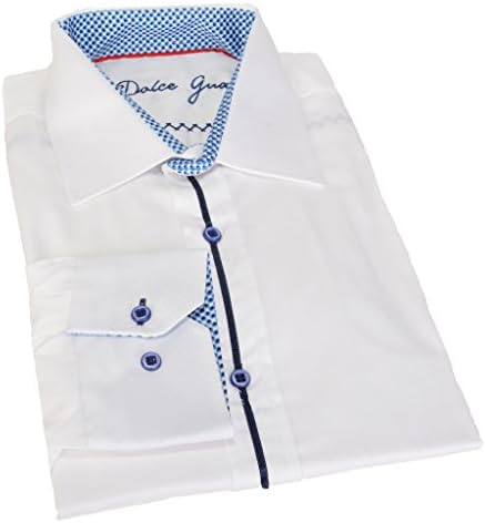 White Button Down Semi-Fitted Shirt