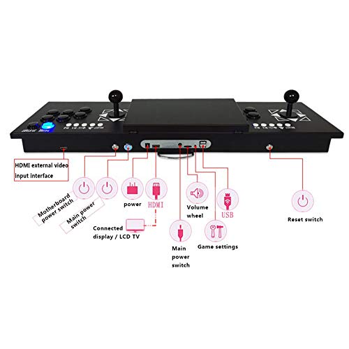 Pandora S Game Box Arcade 3D Game Two Player 10 inch Screen Game Console Rechargeable 2297 2 in 1 - Thumbnail 3