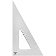 ALVIN - Smoke-Tint Acrylic Triangle Ruler, Multipurpose Tool for Drafting, Design, and Architecture, Great for Machining and Woodworking (8" 30/60 Degree)
