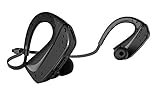 Jarv Pure Fit Sport Wireless Bluetooth Earbuds - Sweatproof and Water Resistant, Ear Hook Design Bluetooth Headphones [NOW SHIPPING NEW 2016 UPDATED VERSION] - Black