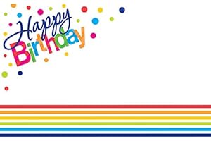 BURTON+BURTON Burton + Burton Happy Birthday Enclosure Cards, Pack of 50