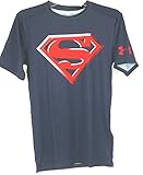 Under Armour Men's Alter Ego Superman Compression Shirt Medium Caspian