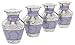 Trupoint Memorials Small Urns for Human Ashes Keepsake, Decorative Mini Cremation Urn for Adult Men & Women, Set of 4, Purple with Silver Lining
