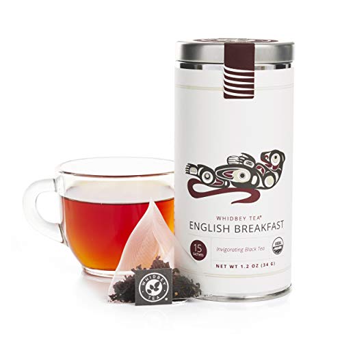 Whidbey English Breakfast Tea Bags Premium Certified Organic. High