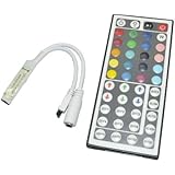 Tzou 44 Keys Mini Ir Remote Controller for 3528 & 5050 RGB LED Strip Lights