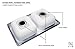 Stainless Steel Kitchen Sink Drop In 33” x 22” x 8” Top Mount Deep Sinks 18 Gauge 50/50 Double Bowl Dual Basin 33 Inch 22 Inches Self Rimming Dropin Over Mount T-304 18G Four Hole Design Great for RV