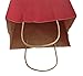 GSSUSA Gift Bags Medium 8x4.75x10.5 Red Paper Bags with Handles Bulk 100 Pack, Kraft Paper Bags for Shopping, Retail, Business, Boutique, Grocery, Merchandise, Restaurant To Go Take Out Bags