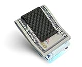 Real Carbon Fiber Money Clip Wallet Business Credit Card Cash Glossy (Glossy)