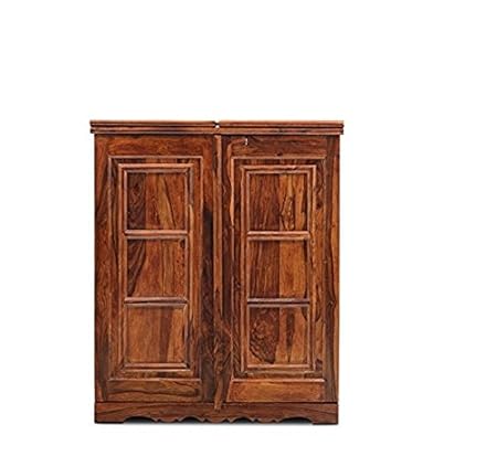 Jangir JDBF219 Bar Cabinet (Medium Glossy Finish, Walnut)