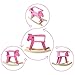 labebe Child Rocking Horse, Wooden Rocking Horse Toy, Pink Rocking Horse for Kid 1-3 Years, Baby Rocking Horse Set/Kid Rocking Horse Chair/Outdoor Rocking Horse/Rocker/Animal Ride/Rocking Toy