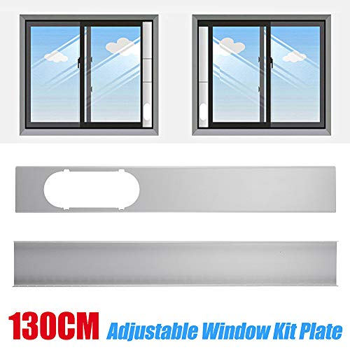 dezirZJjx Window Kit Plate, 2Pcs Window Slide Kit Plate for Portable Air Conditioner 2#