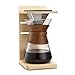 Osaka, Wood Pour Over Coffee Dripper Stand - Foldable Birch Wood Stand With Stainless Steel Drip Plate For Pour Over Coffee Maker Kōyasan chōishi-michi