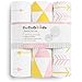 Bassinet Bed Sheets – Bassinet Fitted Sheets 3 Pack – 100% Jersey Knit Cotton Cradle Sheets – Bassinet Bedding for Standard Size Oval or Rectangular Bassinet Pads – Bassinet Sheet for Girl