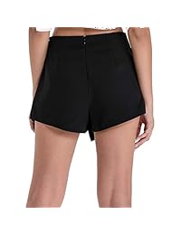 Mini pantalón corto de verano asimétrico con cremallera